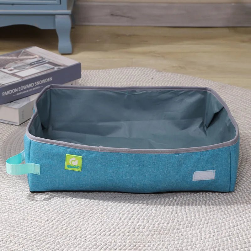Bac à Litière Chat - NomadLiti™ - Bleu - Bien etre felin