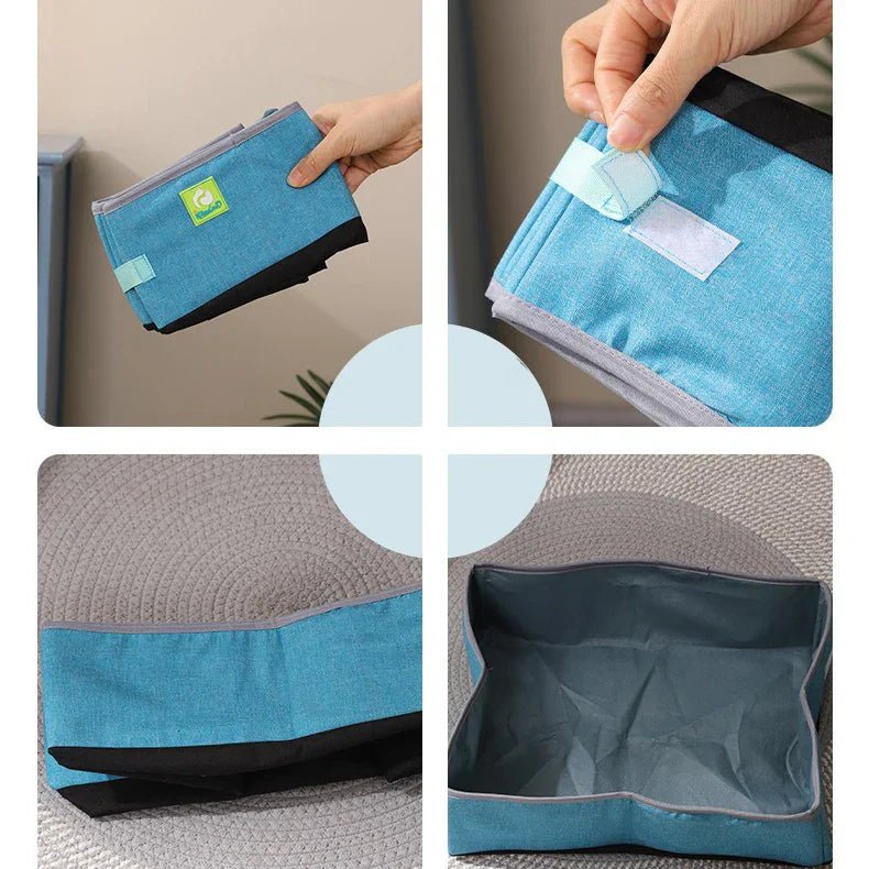 Bac à Litière Chat - NomadLiti™ - Bleu - Bien etre felin