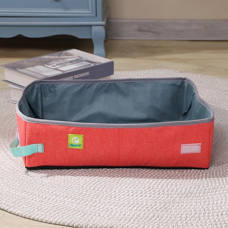 Bac à Litière Chat - NomadLiti™ - Rouge - Bien etre felin