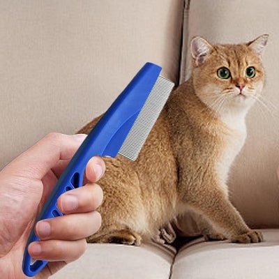 Brosse Chat - CatSheddingHairComb™ - Bleu - Bien etre felin