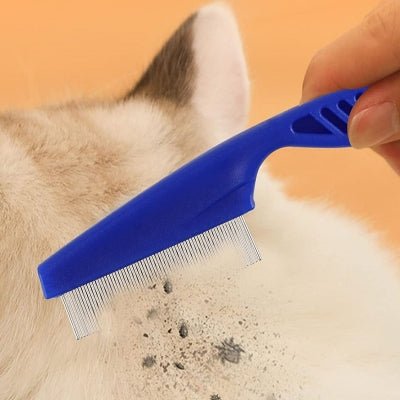 Brosse Chat - CatSheddingHairComb™ - Bleu - Bien etre felin
