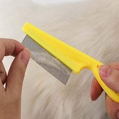 Brosse Chat - CatSheddingHairComb™ - Jaune - Bien etre felin