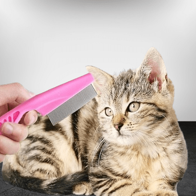 Brosse Chat - CatSheddingHairComb™ - Rose - Bien etre felin