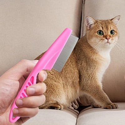 Brosse Chat - CatSheddingHairComb™ - Rose - Bien etre felin