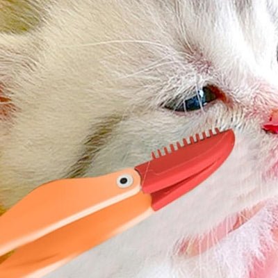 Brosse Pour Chat - CatEyeCleaningBrush™ - Orange - Bien etre felin