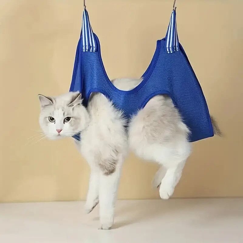 Toilettage Chat - GroomHamac™ - Bleu - Bien etre felin