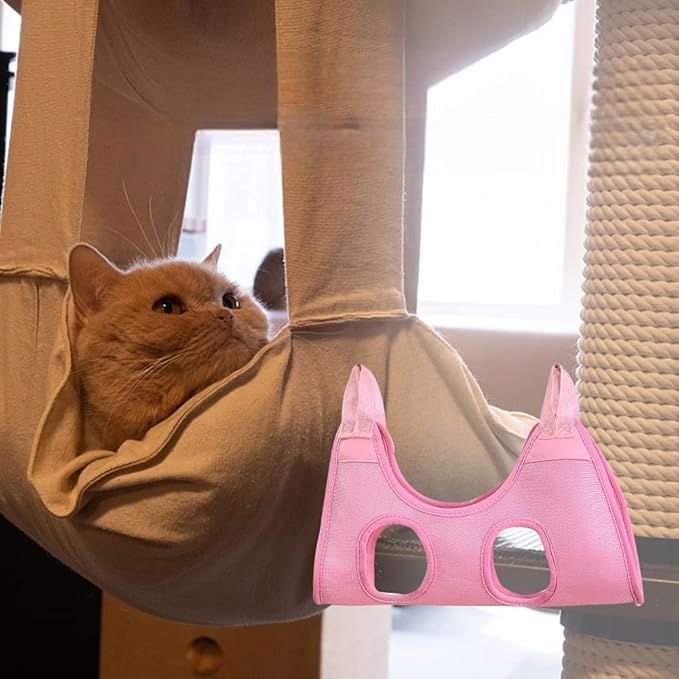 Toilettage Chat - GroomHamac™ - Rose - Bien etre felin