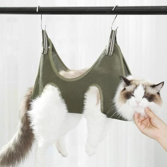Toilettage Chat - GroomHamac™ - Vert - Bien etre felin