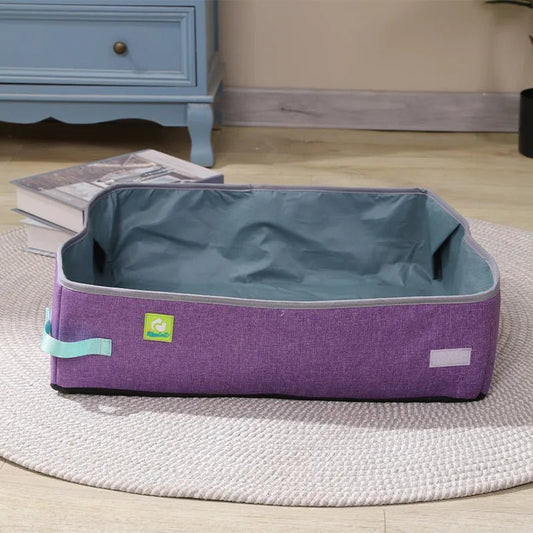 Bac à Litière Chat - NomadLiti™ - Violet - Bien etre felin