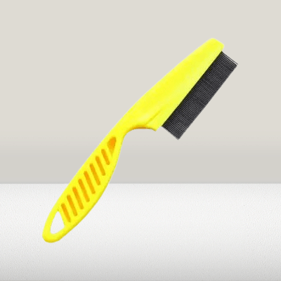 Brosse Chat - CatSheddingHairComb™ - Jaune - Bien etre felin