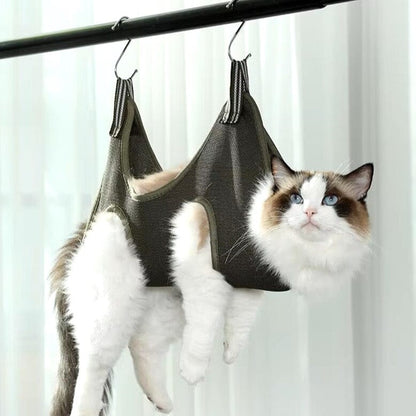 Toilettage Chat - GroomHamac™ - Gris - Bien etre felin